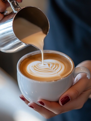 Latte art tvoření